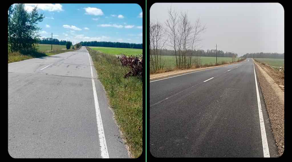 В Клинцовском районе отремонтировали дорогу на Климово