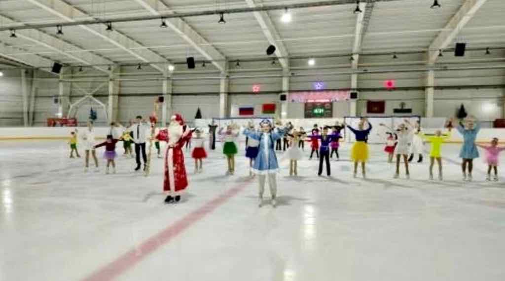 В Стародубе юные фигуристы представили новогоднее шоу на льду