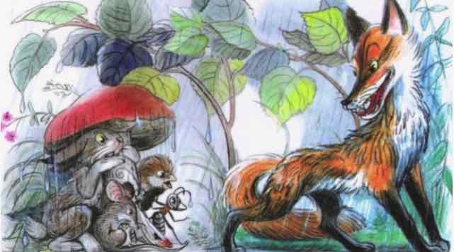 «Под грибом» – по произведению В. Г. Сутеева