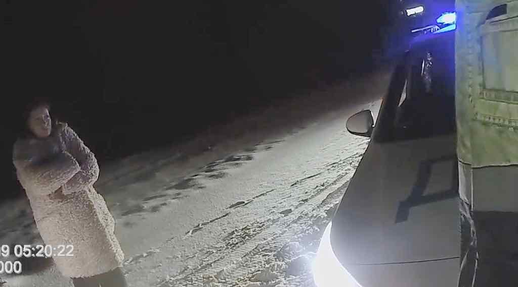 Брянский инспектор ГИБДД помог семье с детьми после съезда в кювет