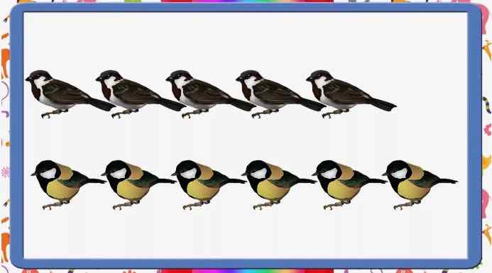 Ну–ка, посчитай–ка, наших птичек стайку! 