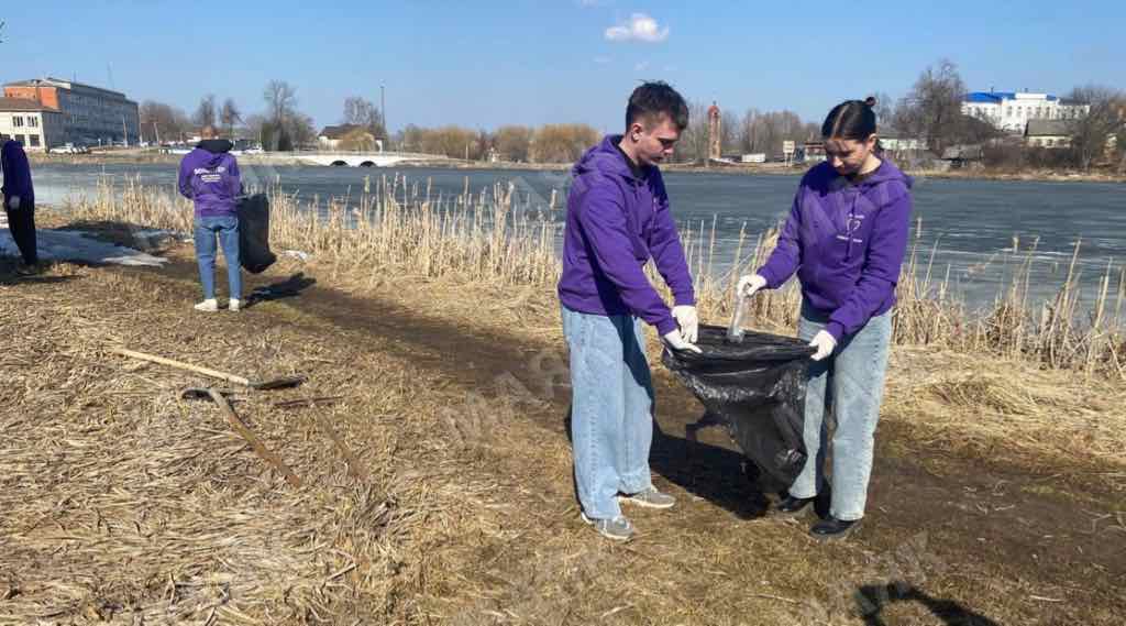 Жители Брянской области начали уборку территорий до старта официального субботника