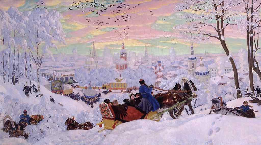 Рассказ по картине Б.М. Кустодиева «Масленица»