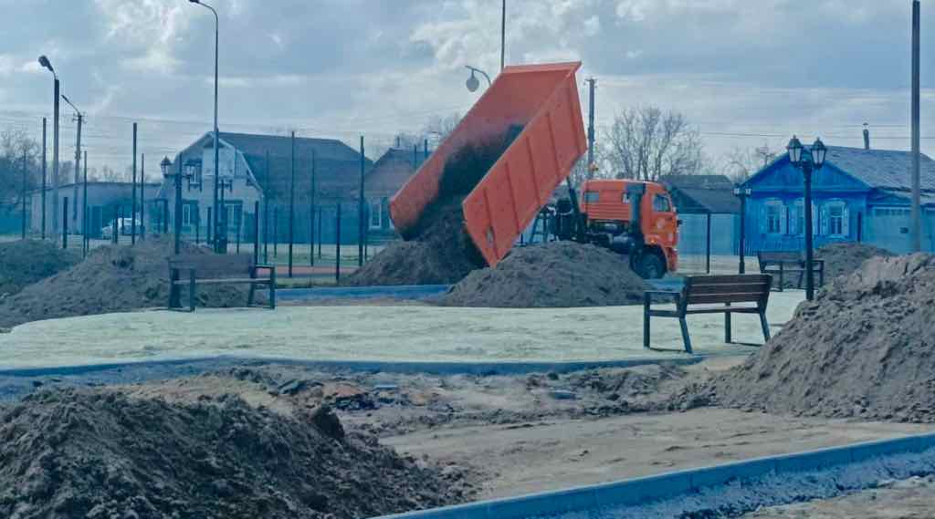 В Климово весной завершат благоустройство сквера в Школьном переулке