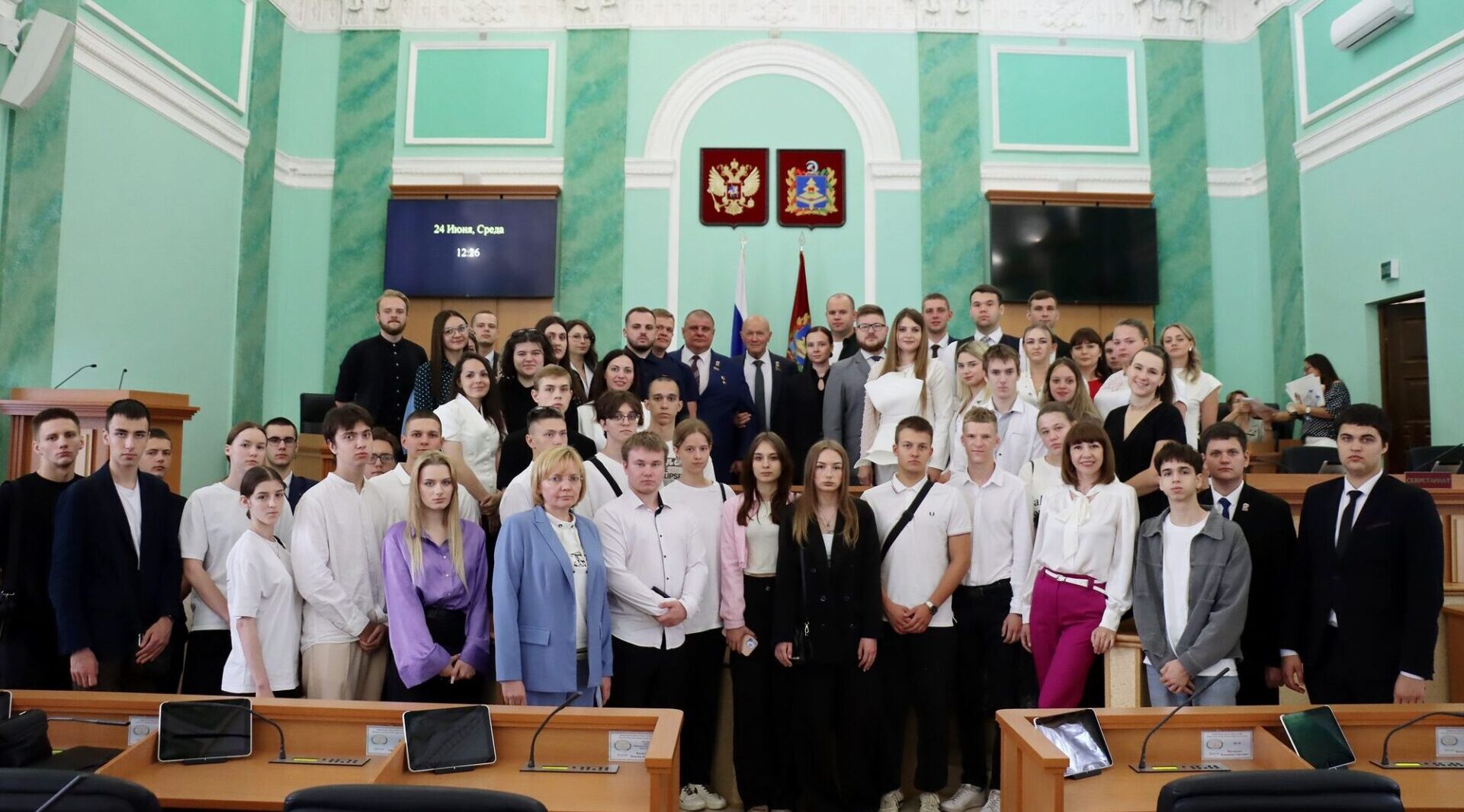В Брянской областной Думе прошло заседание Молодёжного парламента региона VIII созыва