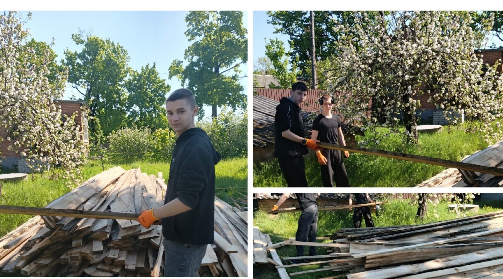 Студенты-волонтёры из Злынки помогли настоятелю Покровского храма