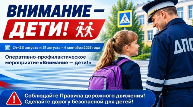 На Брянщине пройдёт профилактическая акция «Внимание: дети!»