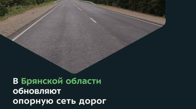 В Дятьковском районе завершили ремонт участков дороги Брянск—Дятьково—граница Калужской области