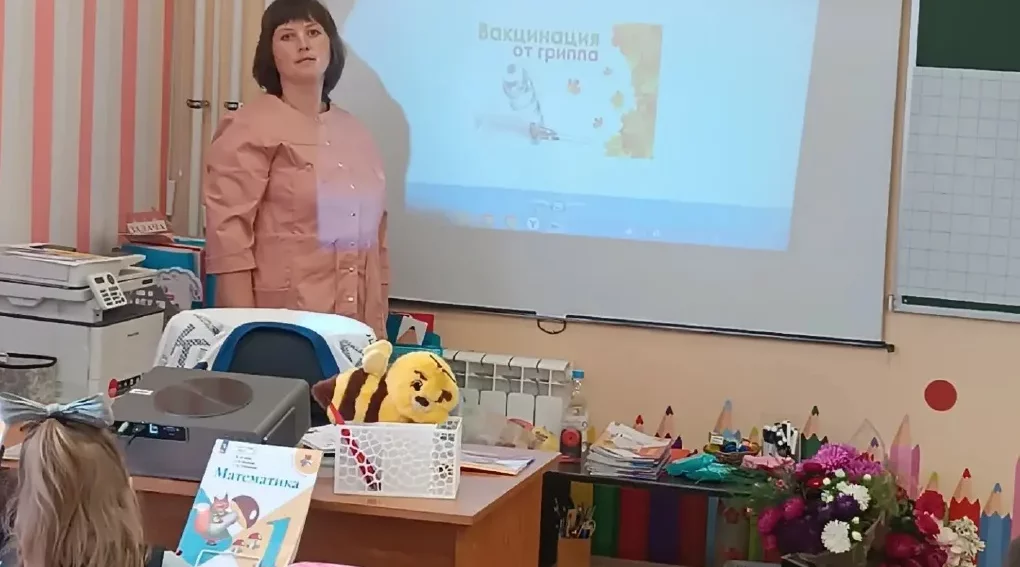 Школьникам Севска объяснили важность прививки от гриппа